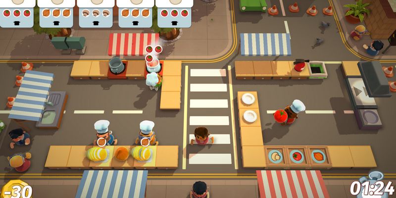 Overcooked là một tựa game 2 người theo dạng nấu ăn và phối hợp đồng đội